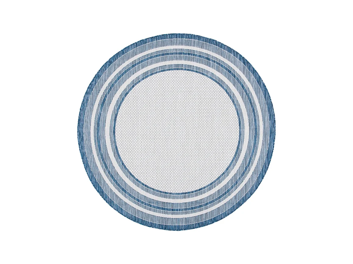 Tapis Ivoire/Marine 160 X 160 cm - Aeliana