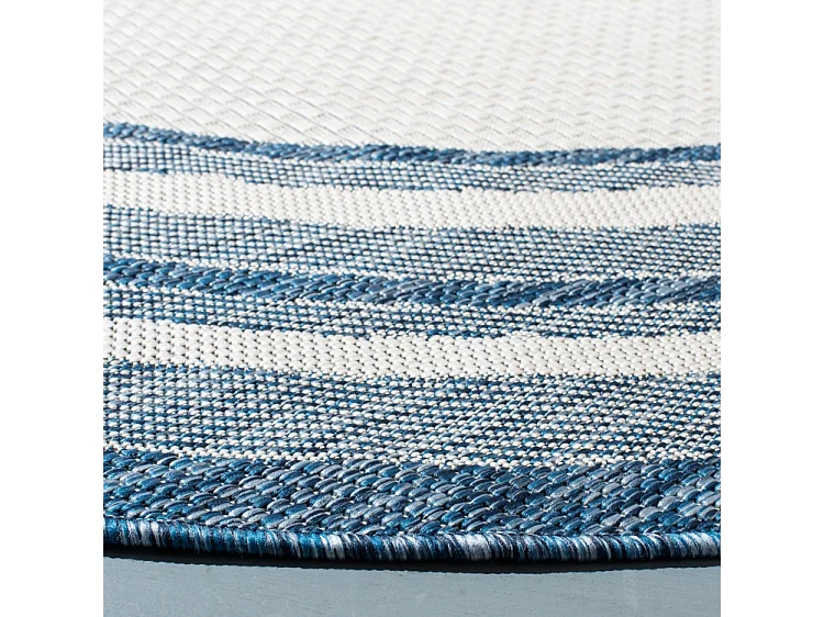 Tapis Ivoire/Marine 160 X 160 cm - Aeliana