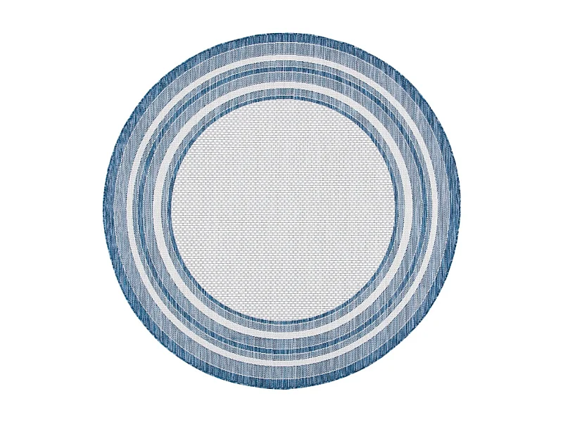 Tapis Ivoire/Marine 160 X 160 cm - Aeliana