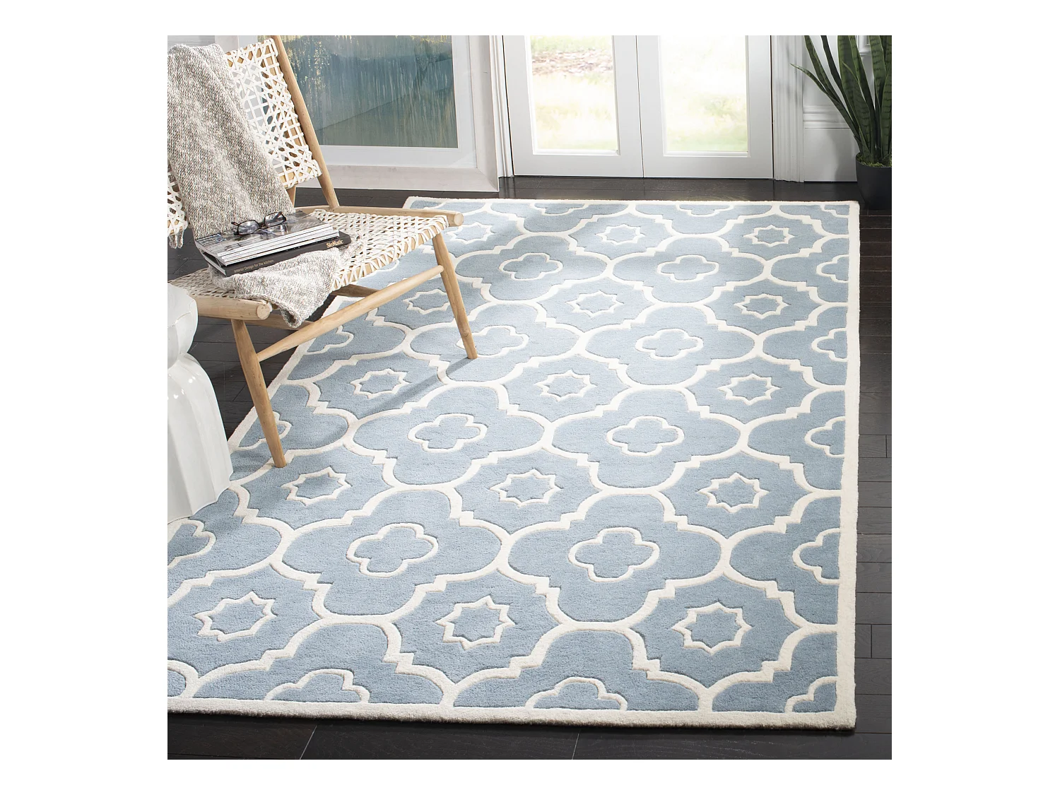 Tapis Bleu/Neutre 152 X 244 cm - Alexa