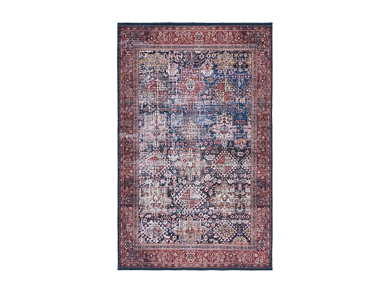 Tapis Bleu Marine/Rouille 183 X 274 cm - Zarah