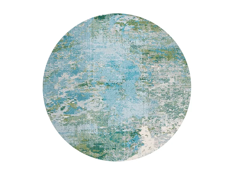 Tapis Bleu clair/Vert 152 X 152 cm - Seren