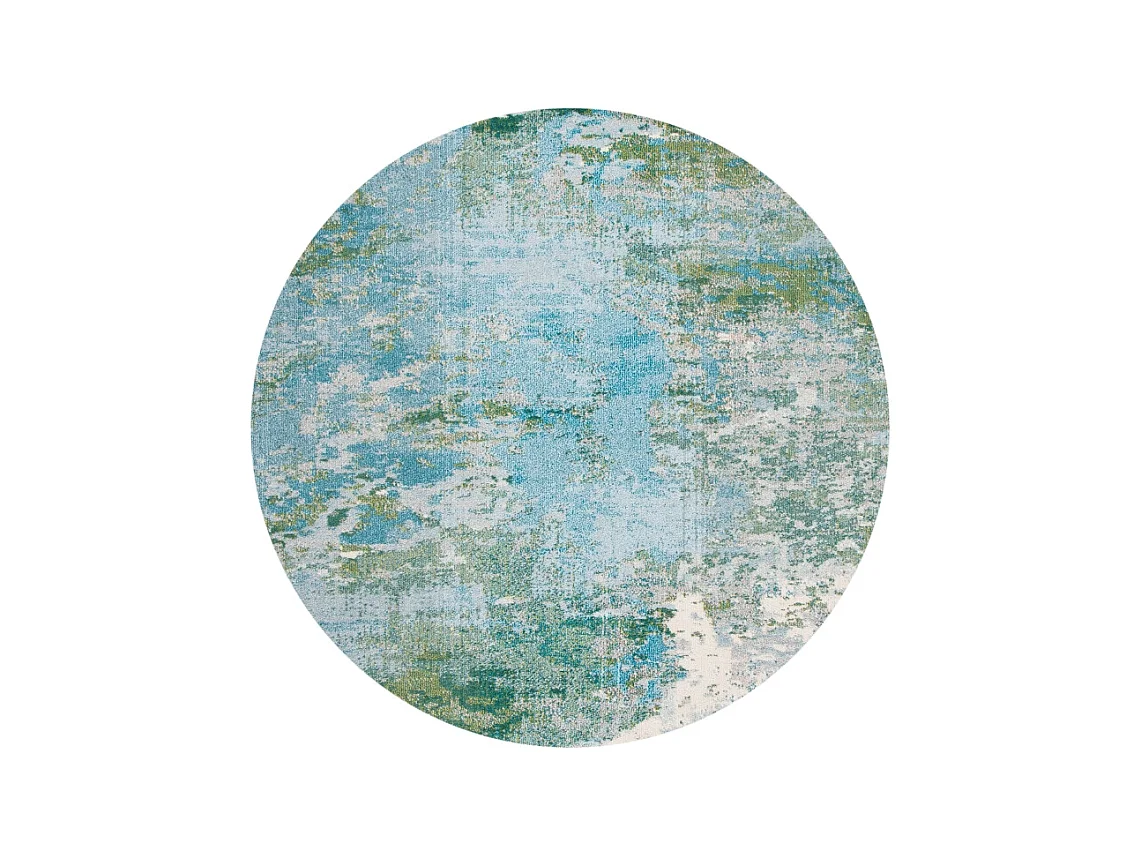 Tapis Bleu clair/Vert 152 X 152 cm - Seren