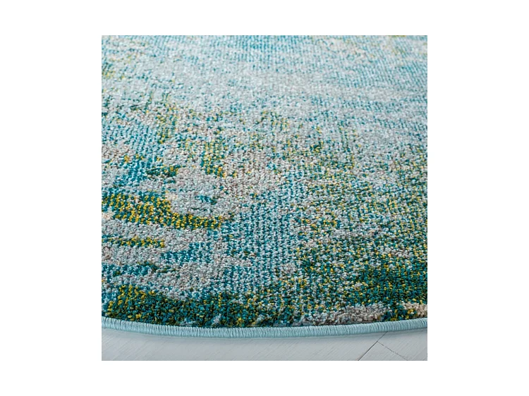 Tapis Bleu clair/Vert 152 X 152 cm - Seren