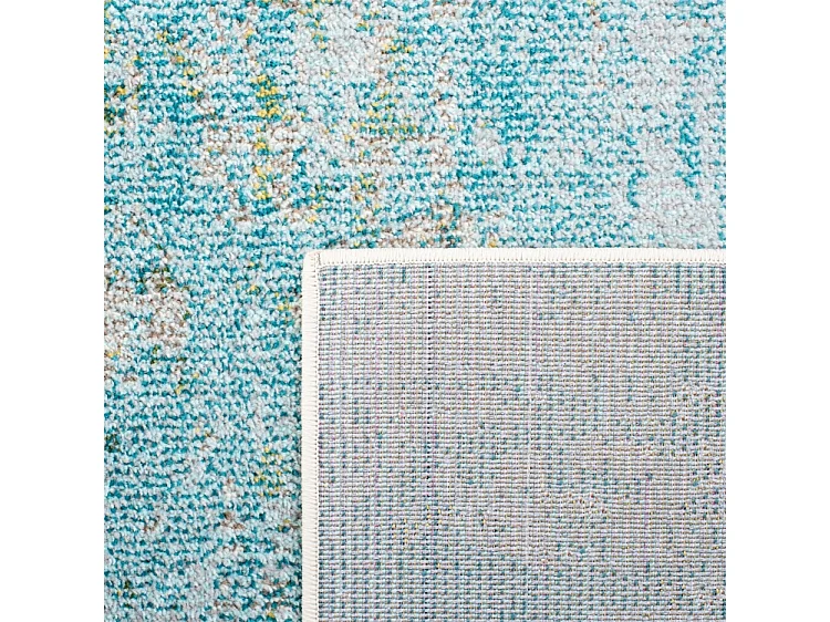 Tapis Bleu clair/Vert 152 X 152 cm - Seren