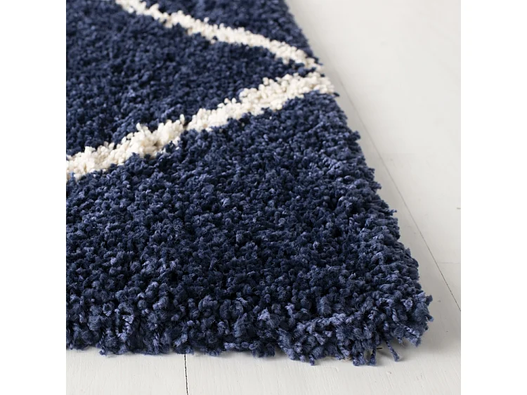 Tapis Bleu Marine/Neutre 122 X 183 cm - Myla