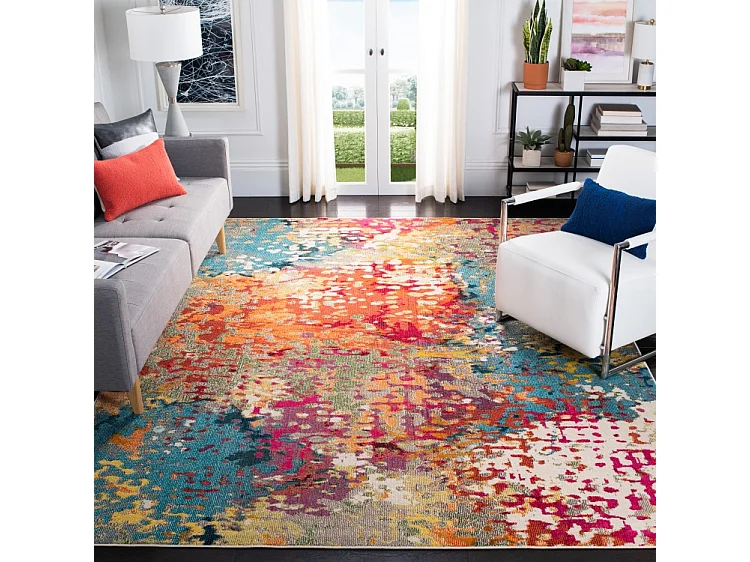 Tapis Ivoire/Multicolore 274 X 366 cm - Hailey