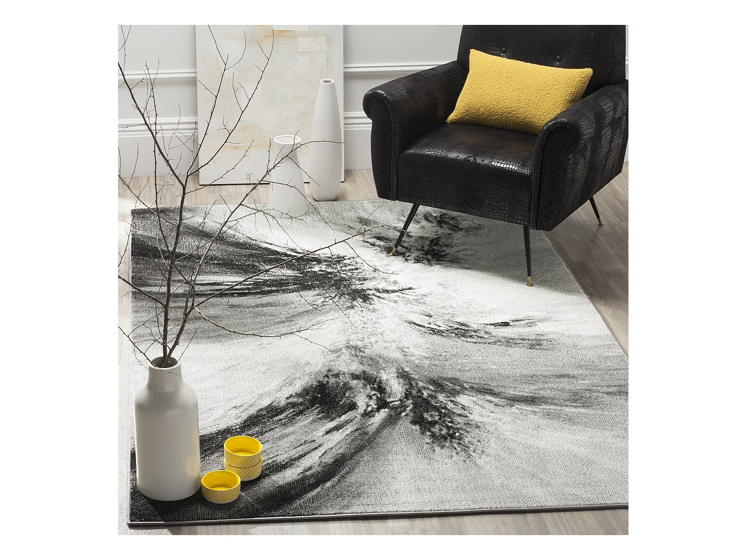 Tapis Gris/Multicolore 201 X 274 cm - Vivian