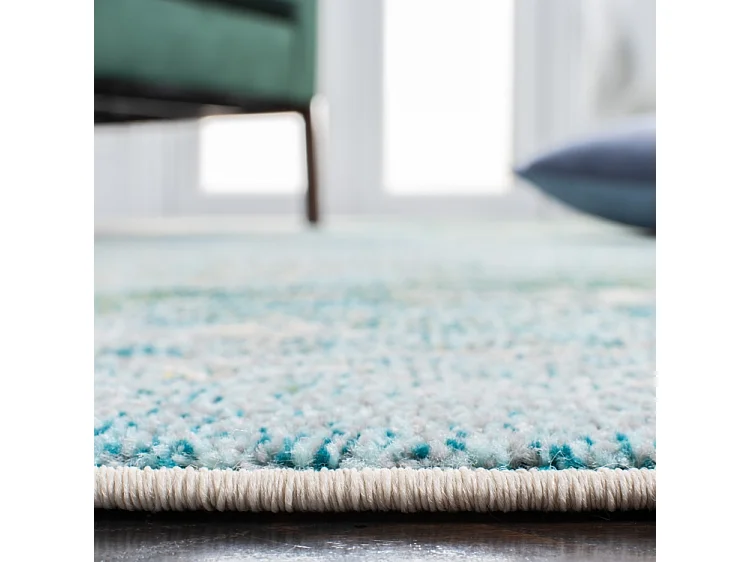 Tapis Bleu clair/Vert 66 X 122 cm - Seren