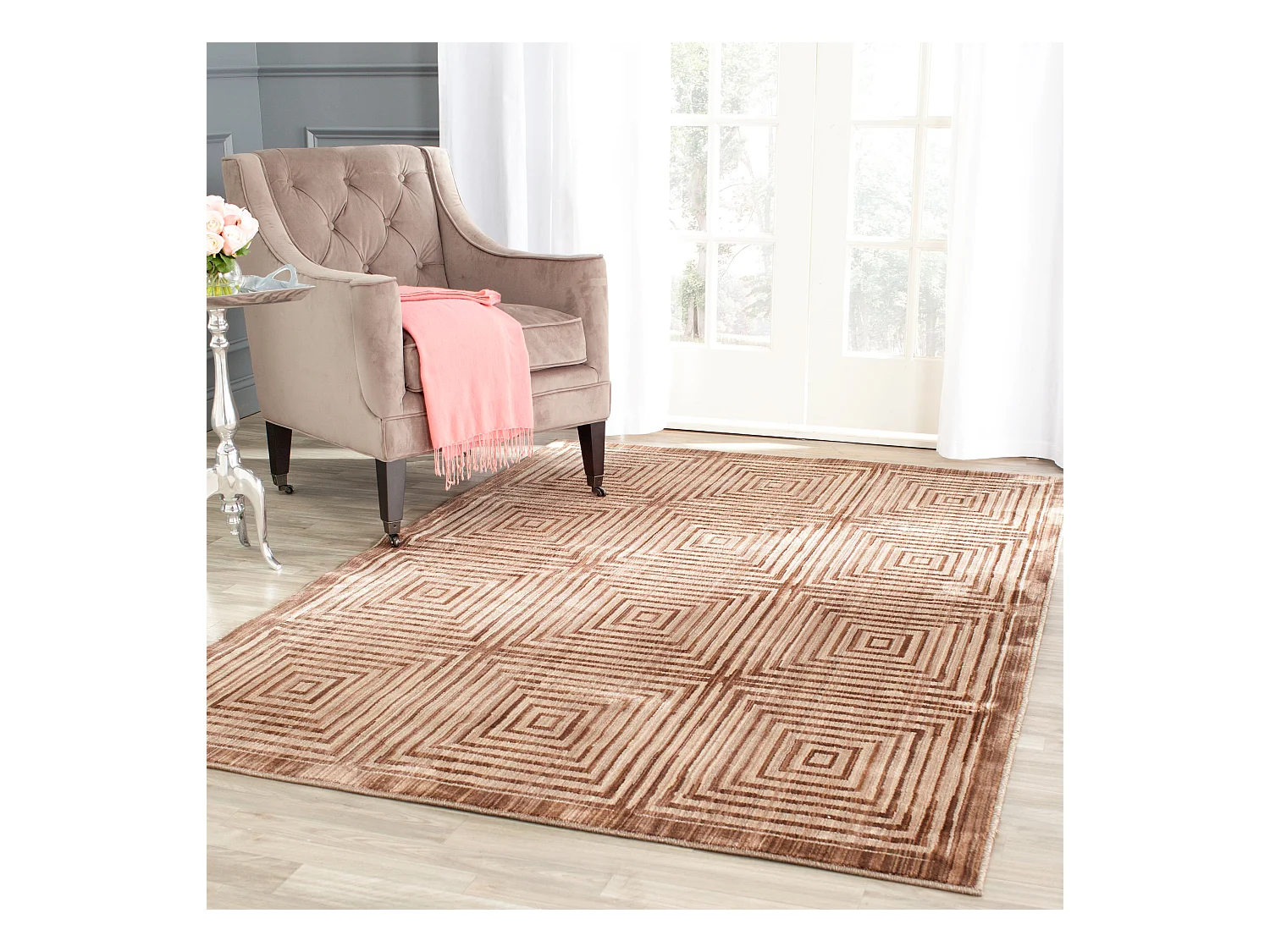 Tapis Marron/Neutre 122 X 183 cm - Singh