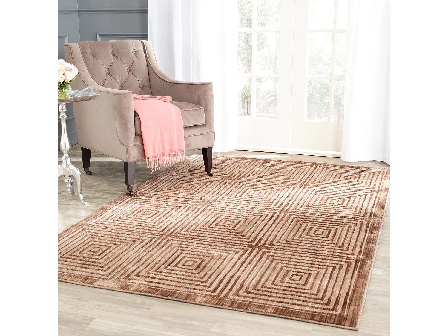 Tapis Marron/Neutre 122 X 183 cm - Singh