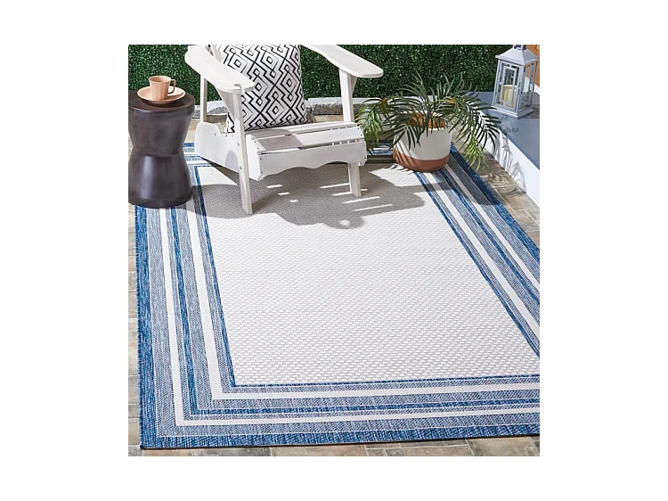 Tapis Ivoire/Marine 235 x 305 cm - Aeliana