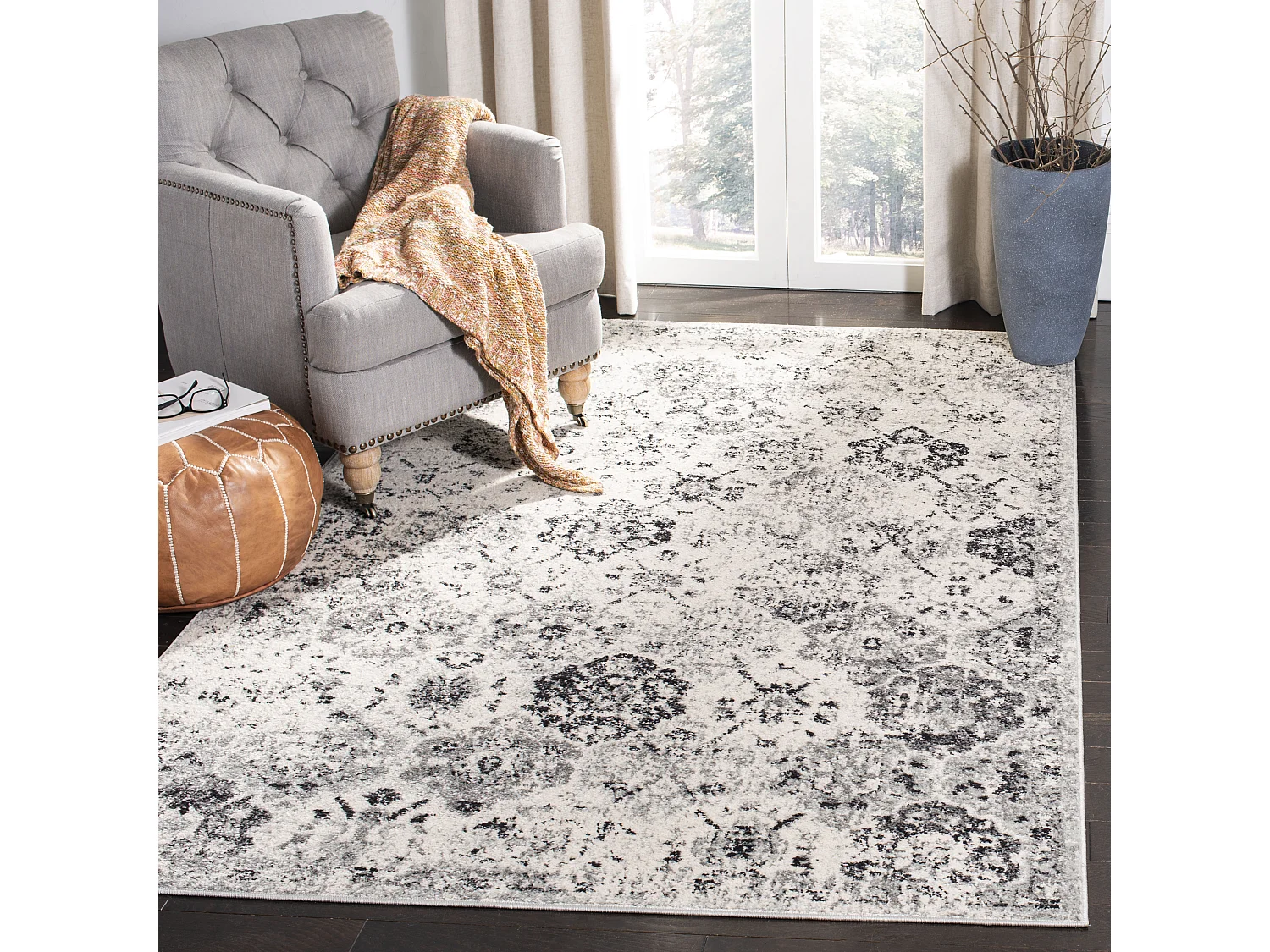 Tapis Gris/Gris 122 X 183 cm - Mopani