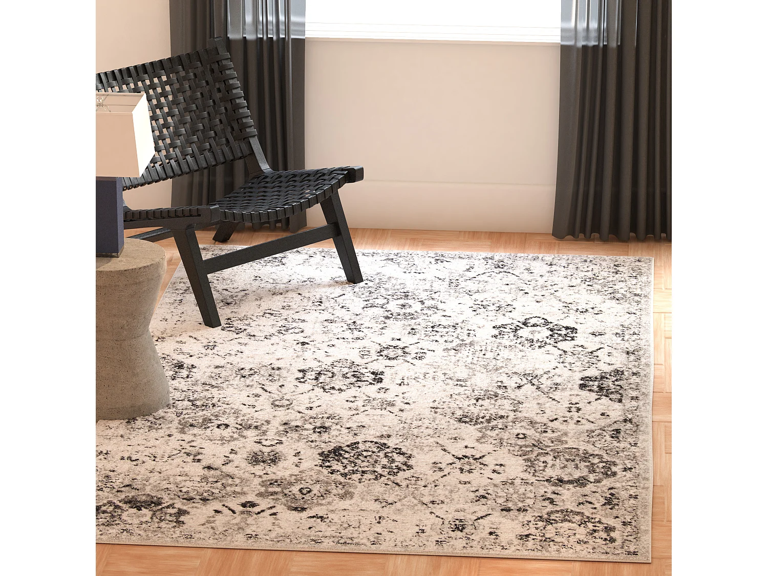 Tapis Gris/Gris 122 X 183 cm - Mopani