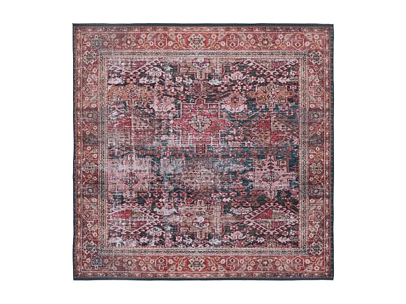 Tapis Rouge/Vert 183 X 183 cm - Romilly