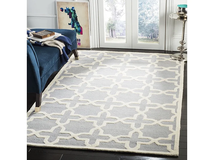 Tapis Gris/Neutre 122 X 183 cm - Malerie