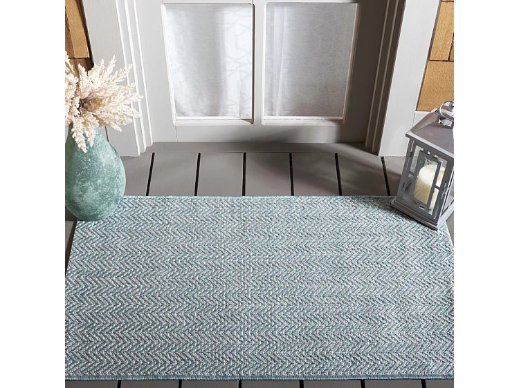 Tapis Bleu Gris 61 X 109 cm - Solstice