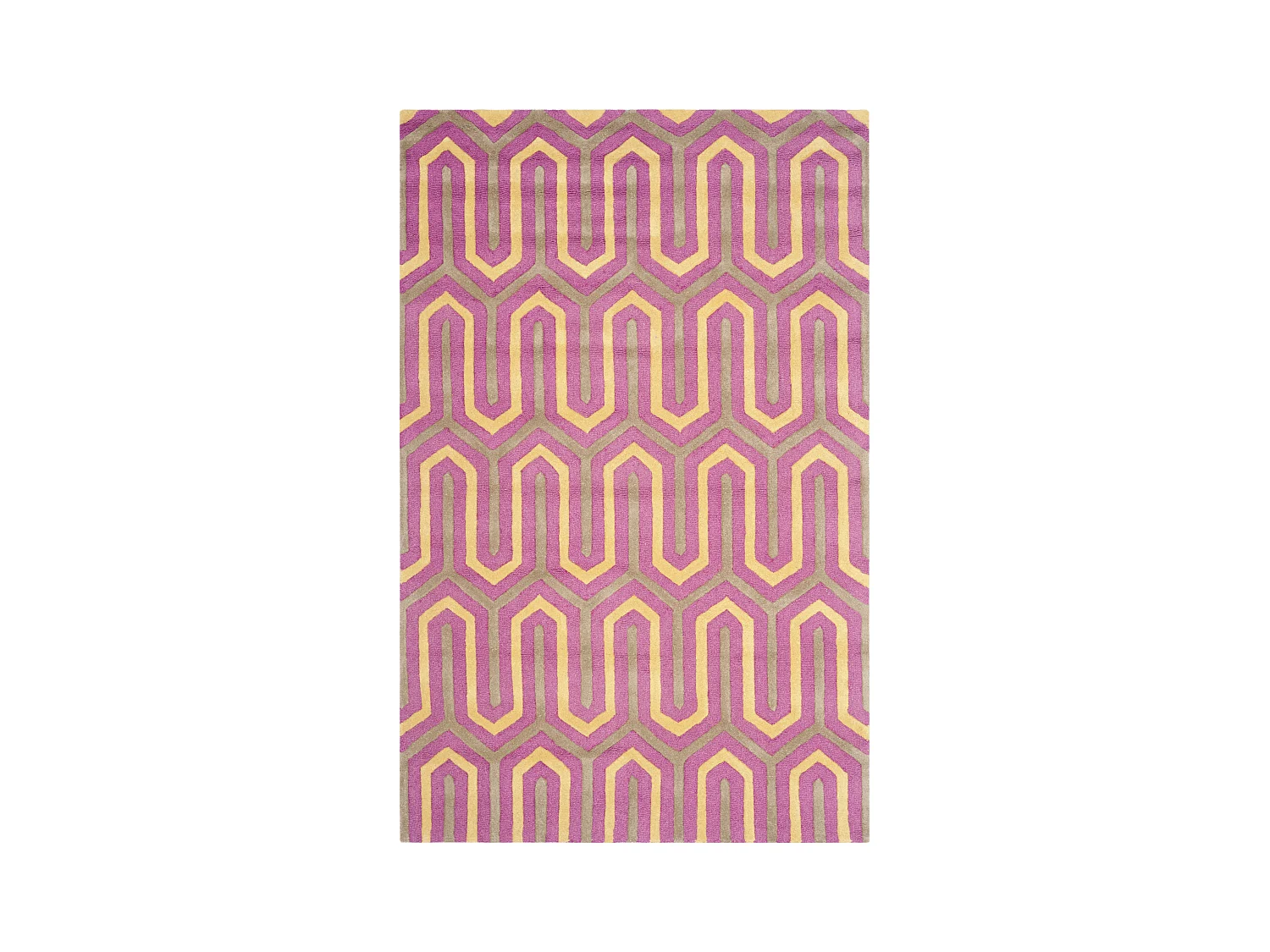 Tapis Rose/Gris 122 X 183 cm - Leta