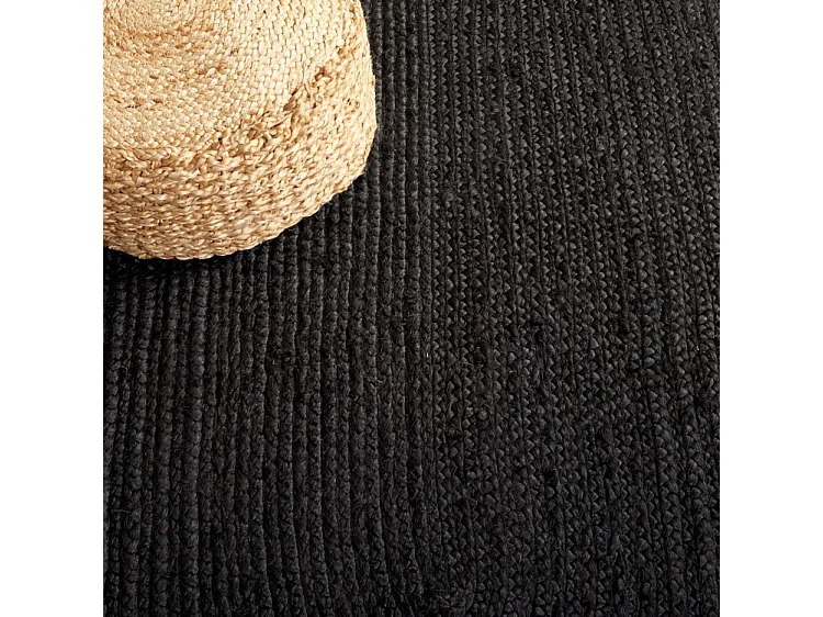 Tapis Noir/Naturel 152 X 152 cm - Aurelie
