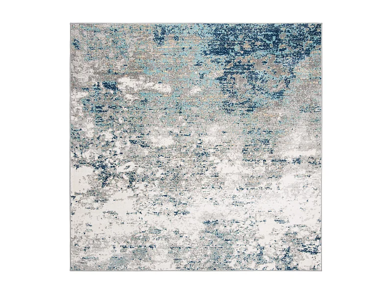 Tapis Gris/Bleu 201 X 201 cm - Jassi