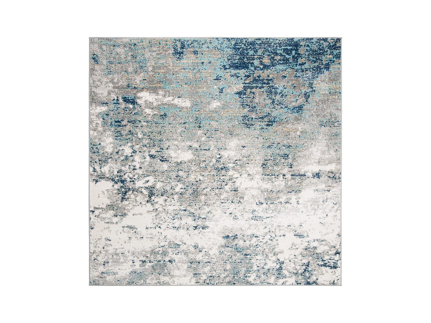 Tapis Gris/Bleu 201 X 201 cm - Jassi
