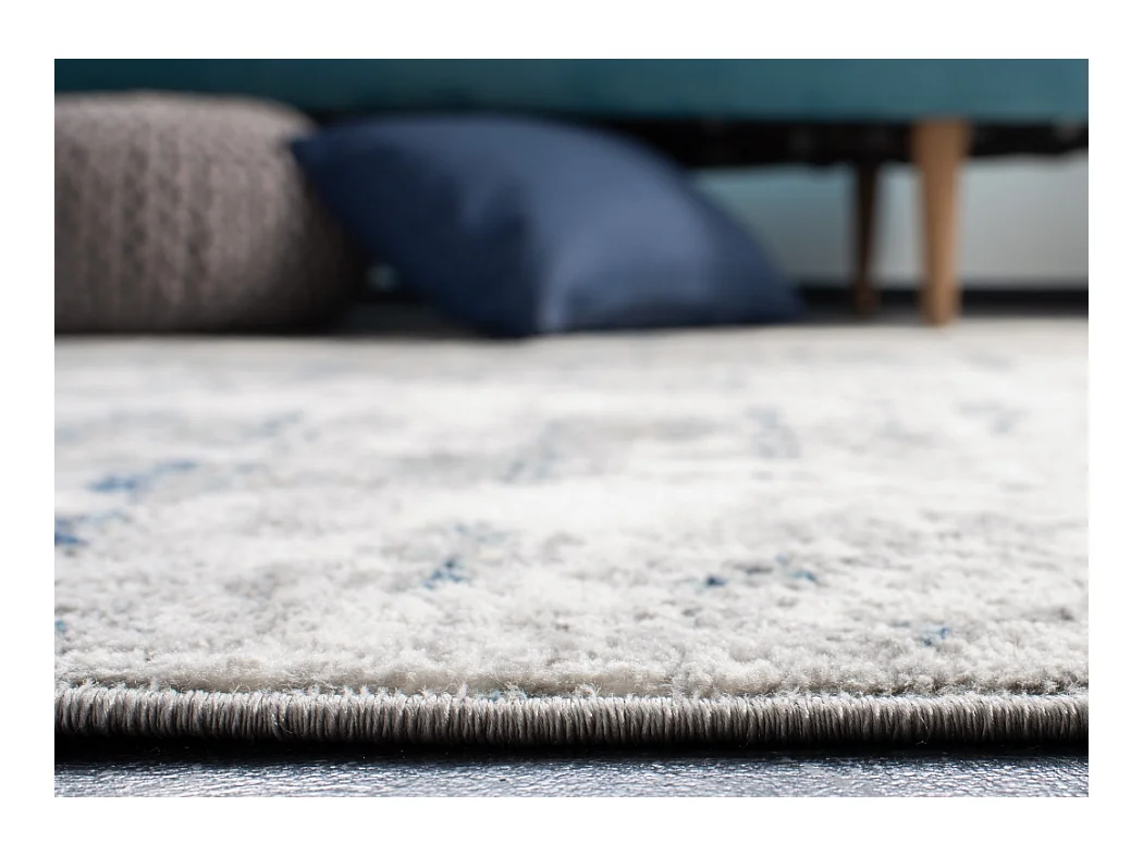 Tapis Gris/Bleu 201 X 201 cm - Jassi