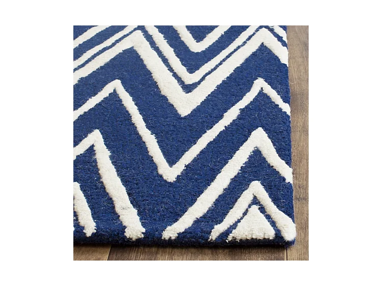 Tapis Bleu Marine/Neutre 152 X 244 cm - Thessaly