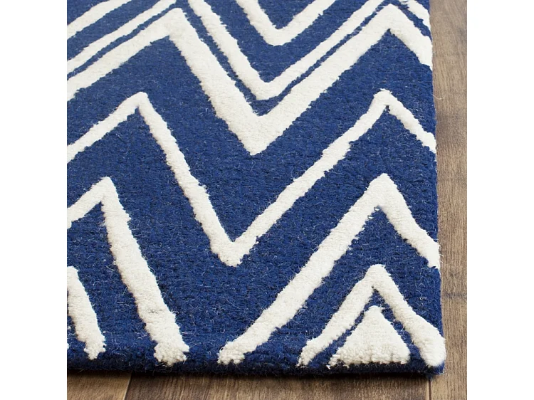 Tapis Bleu Marine/Neutre 152 X 244 cm - Thessaly