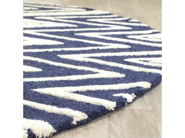 Tapis Bleu Marine/Neutre 152 X 244 cm - Thessaly