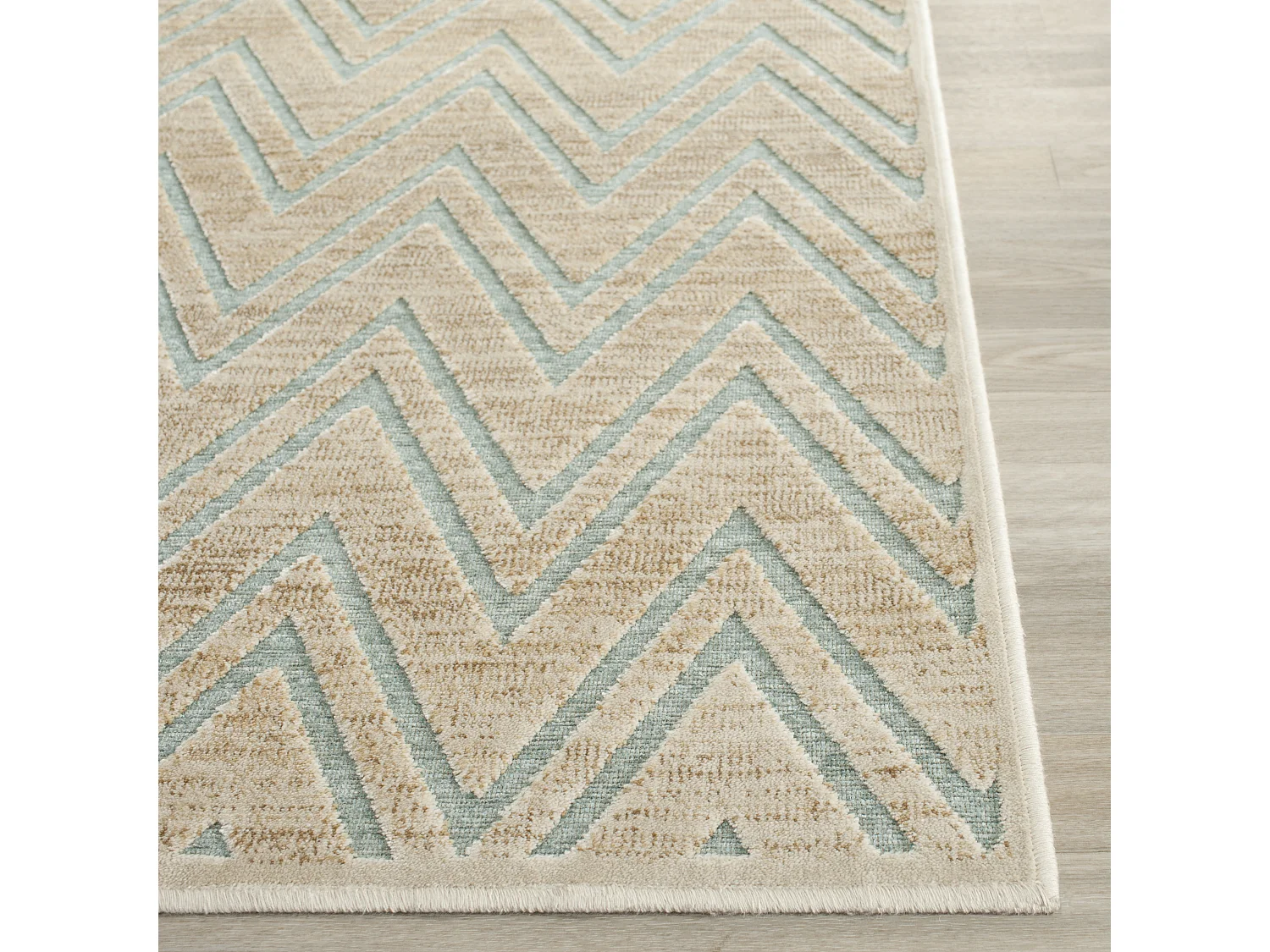 Tapis Neutre/Bleu 122 X 170 cm - Tobago