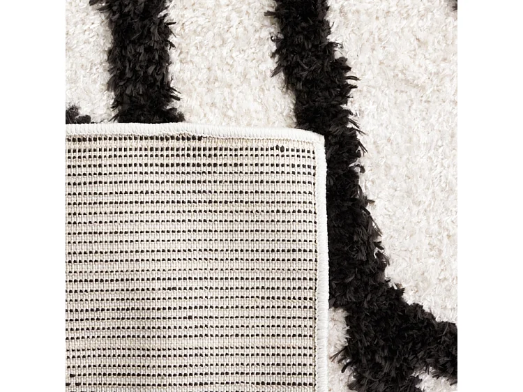 Tapis Ivoire/Noir 201 X 201 cm - Verena