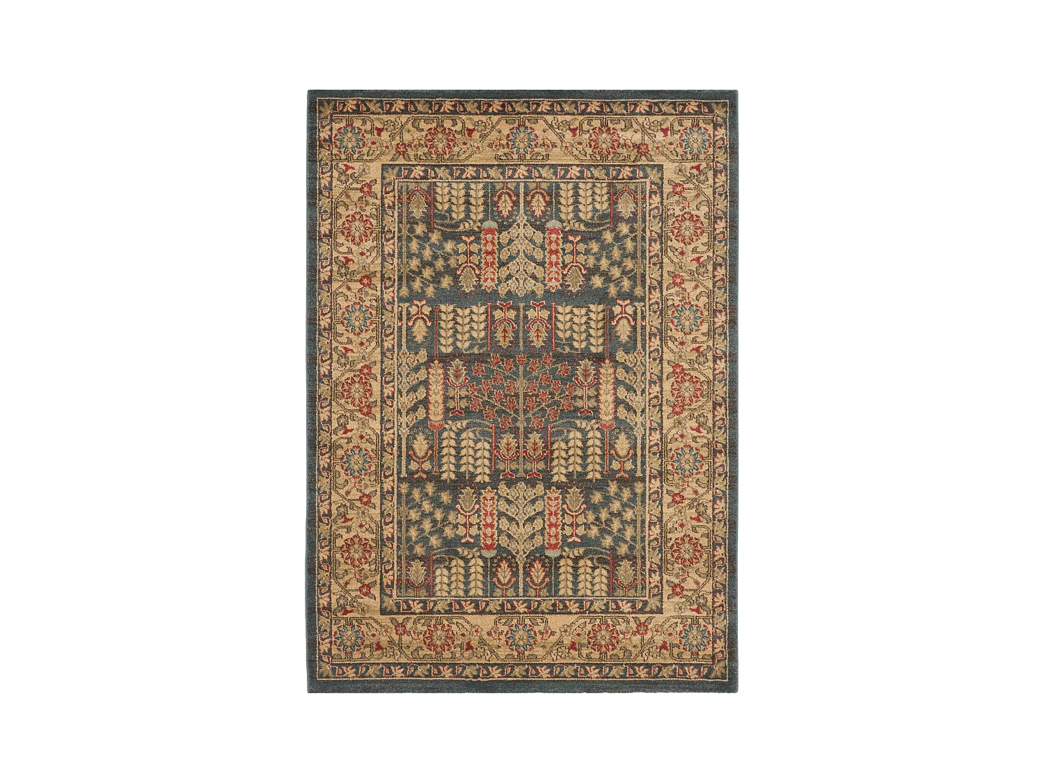 Tapis Bleu Marine/Neutre 122 X 170 cm - Marco