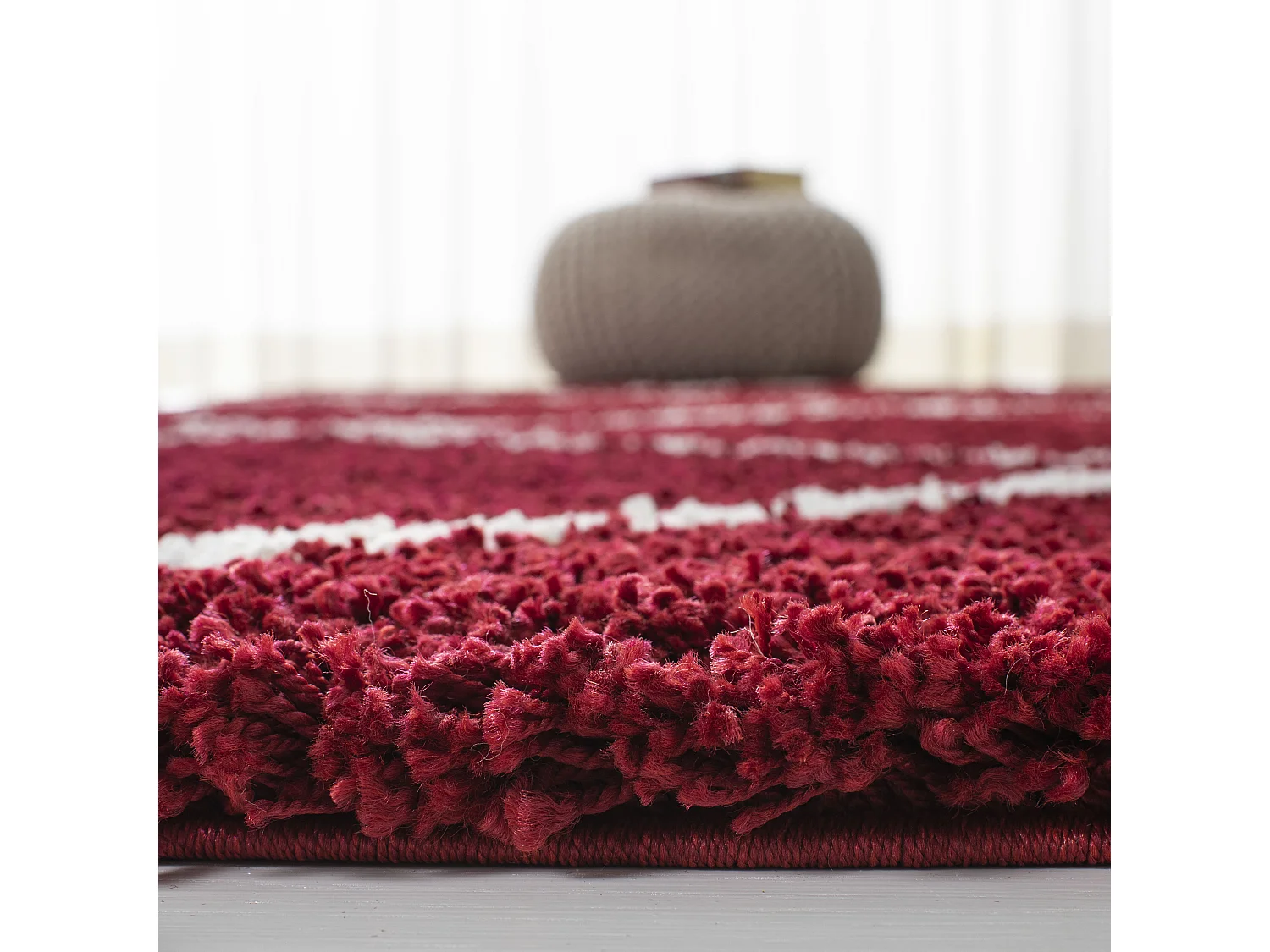 Tapis Rouge/Neutre 122 X 183 cm - Myla