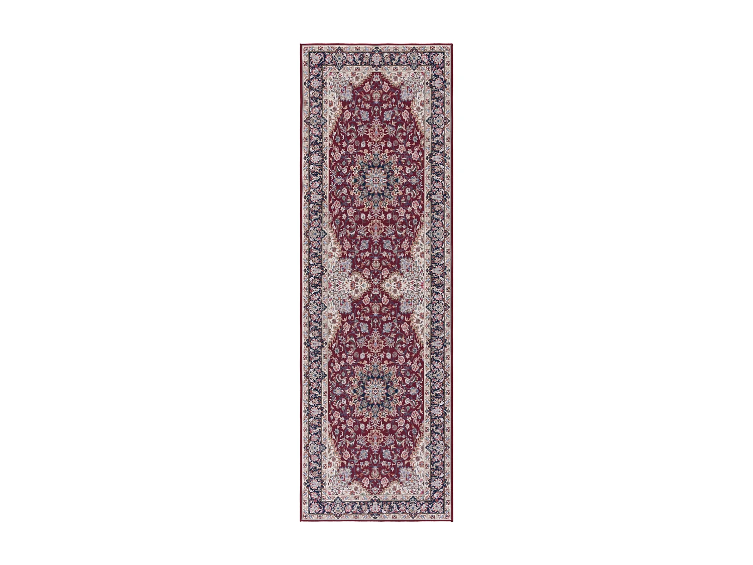 Tapis Rouge/Bleu Marine 76 X 122 cm - Serenade