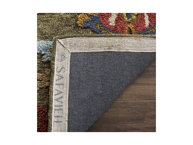 Tapis Vert/Multicolore 91 X 91 cm - Juni