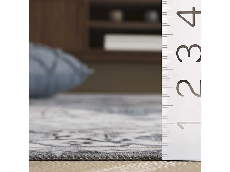 Tapis Ivoire/Bleu 69 X 122 cm - Coraline