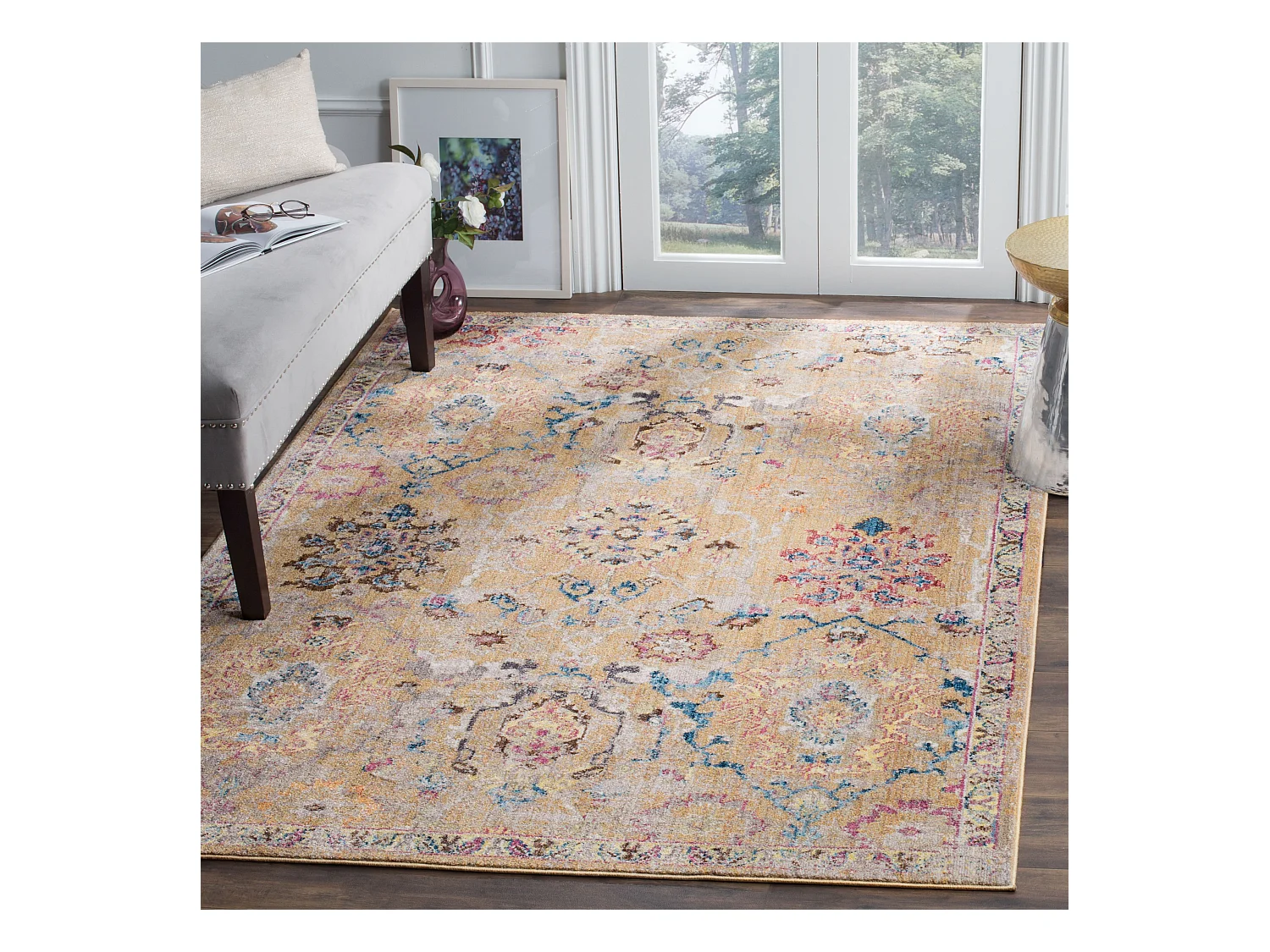 Tapis Neutre/Bleu 155 X 229 cm - Sienna