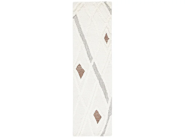 Tapis Ivoire/Marron 69 X 244 cm - Cyra