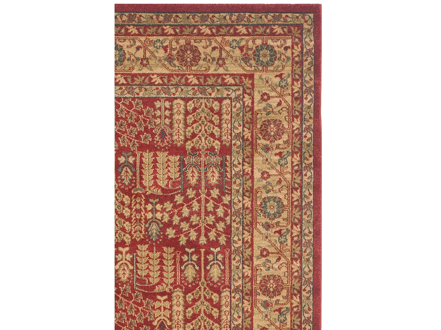 Tapis Rouge/Neutre 122 X 170 cm - Marco