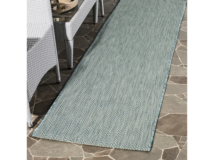 Tapis Bleu Gris 69 X 201 cm - Solstice