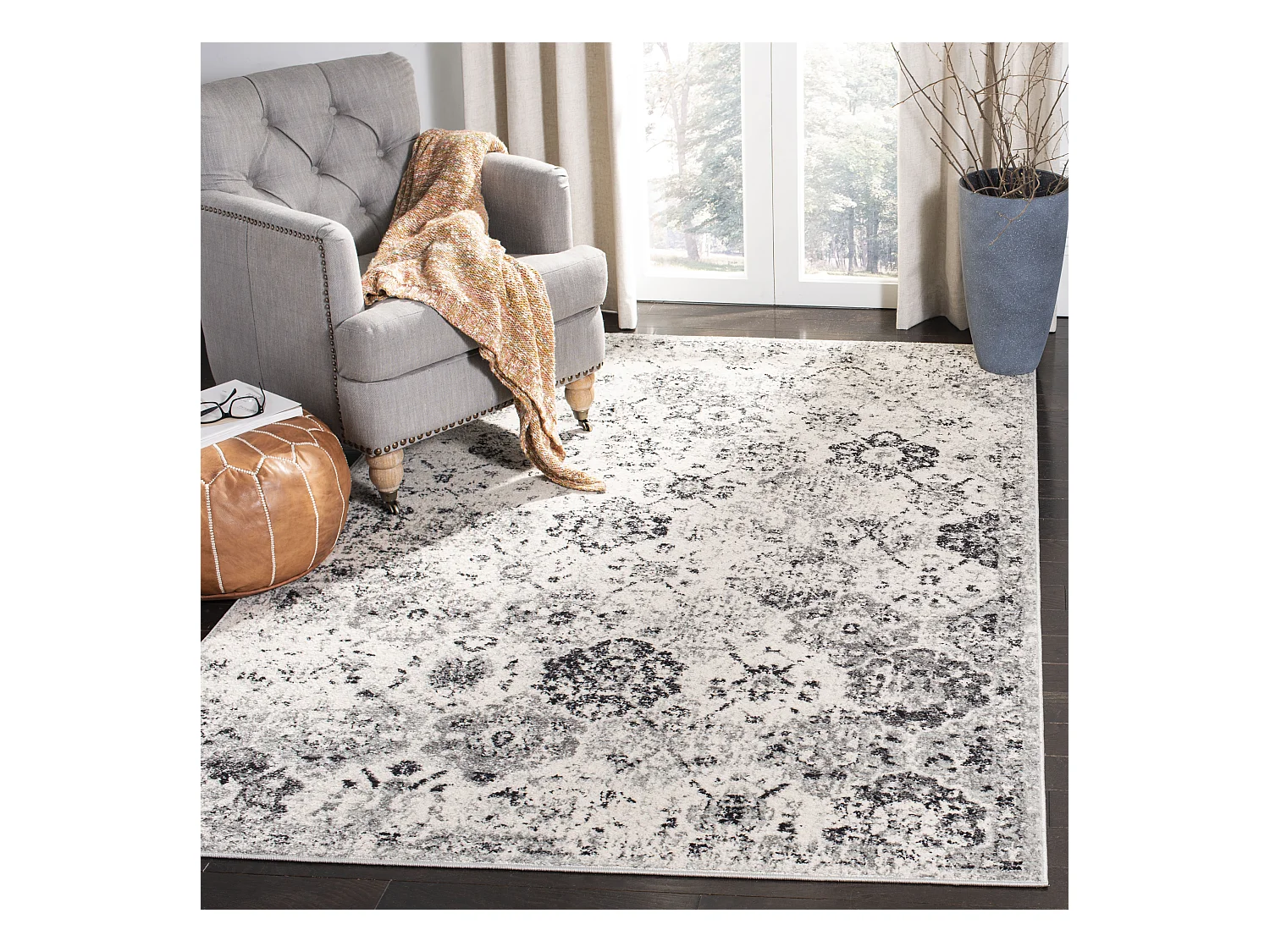 Tapis Gris/Gris 155 X 229 cm - Mopani