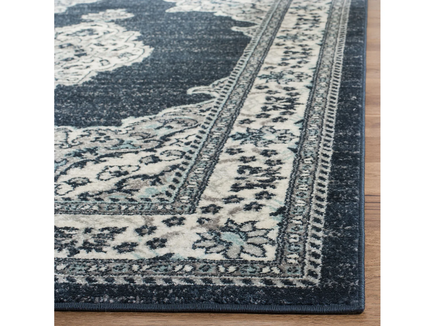 Tapis Neutre/Bleu 122 X 183 cm - Mallory