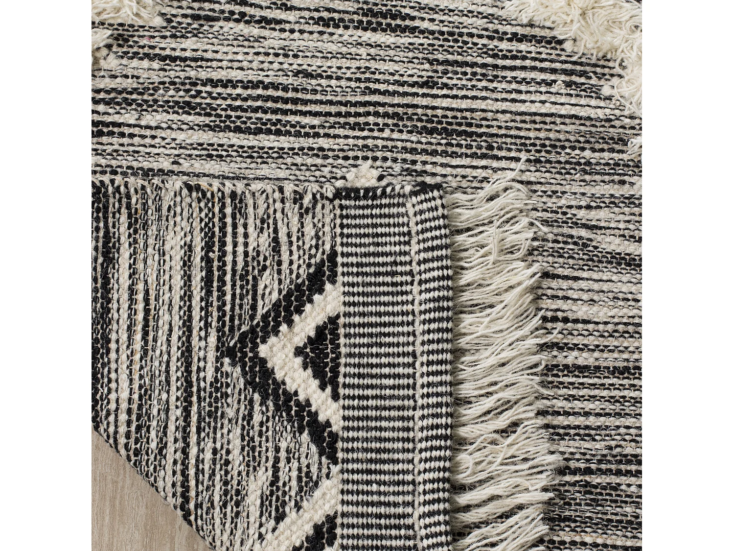 Tapis Noir/Neutre 122 X 183 cm - Kallie
