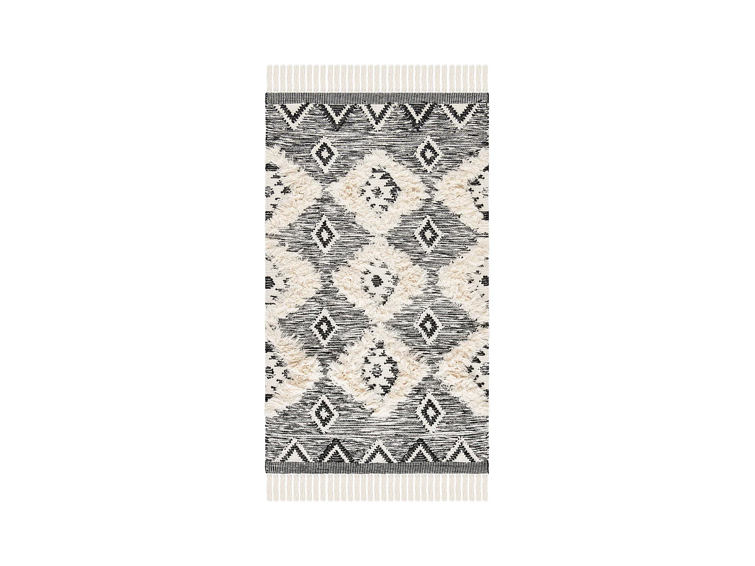 Tapis Noir/Neutre 122 X 183 cm - Kallie