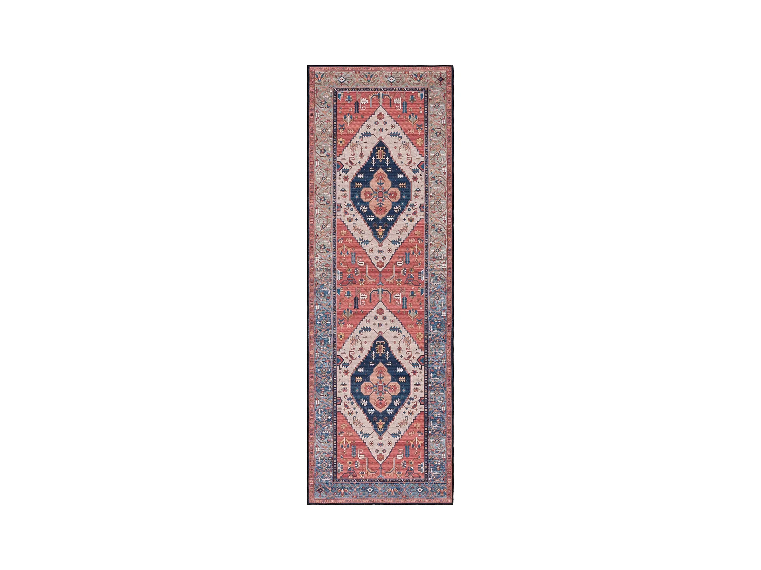 Tapis Rouille/Bleu 76 X 366 cm - Bishop
