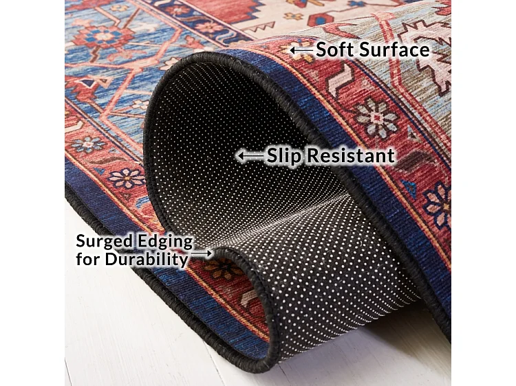 Tapis Rouille/Bleu 76 X 366 cm - Bishop