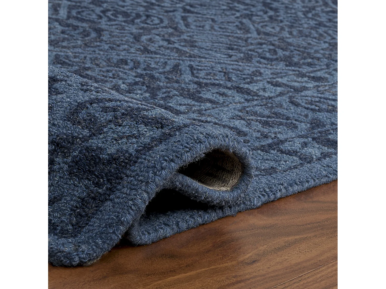 Tapis Bleu Marine 61 X 91 cm - Saphira