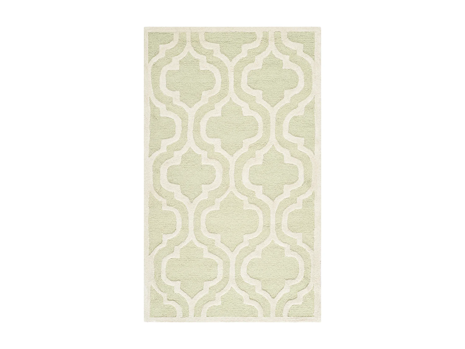 Tapis Vert/Neutre 91 X 152 cm - Oriana