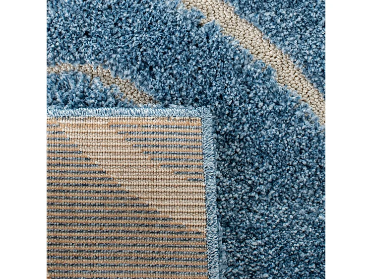 Tapis Bleu/Neutre 99 X 160 cm - Rosalind