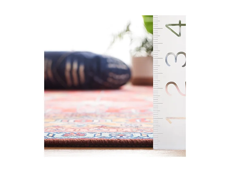 Tapis Rouge/Bleu 183 X 183 cm - Fiora